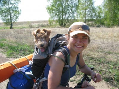 Елизавета Прохорова: Как поехать в велопоход с собакой?