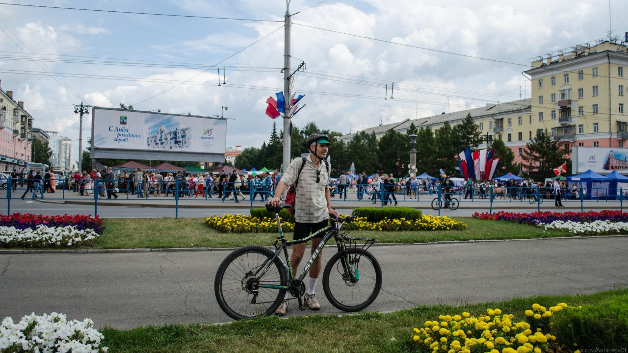 30 июня 2015 г. Велосипед праздник город.